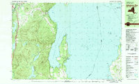 Willsboro Bay 1980 topographic map thumbnail