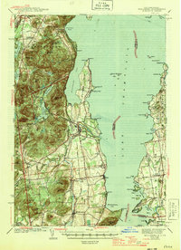 Willsboro 1943 topographic map thumbnail