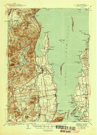 Willsboro 1943 topographic map thumbnail