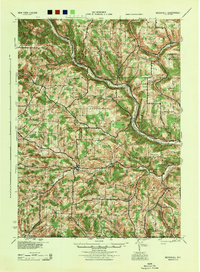 Woodhull 1944 topographic map thumbnail