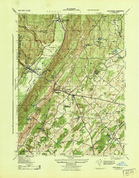 Wurtsboro 1943 topographic map thumbnail