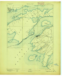 Cape Vincent 1895 topographic map thumbnail