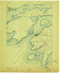 Cape Vincent 1895 topographic map thumbnail