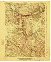 Cattaraugus 1923 topographic map thumbnail