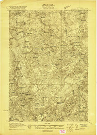 Childwold 1921 topographic map thumbnail