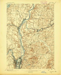 Cohoes 1895 topographic map thumbnail