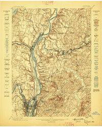 Cohoes 1898 topographic map thumbnail