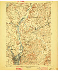 Cohoes 1898 topographic map thumbnail