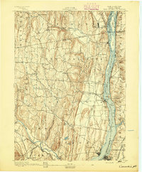 Coxsackie 1893 topographic map thumbnail