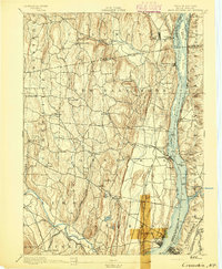 Coxsackie 1894 topographic map thumbnail