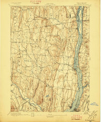 Coxsackie 1894 topographic map thumbnail