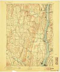 Coxsackie 1894 topographic map thumbnail