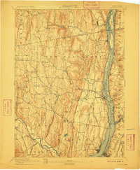 Coxsackie 1894 topographic map thumbnail