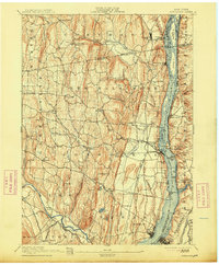 Coxsackie 1894 topographic map thumbnail