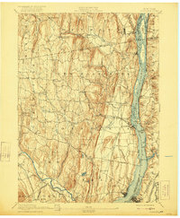 Coxsackie 1894 topographic map thumbnail