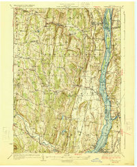 Coxsackie 1929 topographic map thumbnail