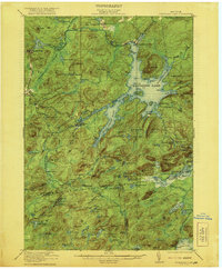 Cranberry Lake 1921 topographic map thumbnail