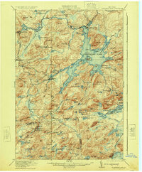 Cranberry Lake 1921 topographic map thumbnail