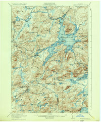 Cranberry Lake 1921 topographic map thumbnail