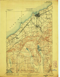 Dunkirk 1900 topographic map thumbnail