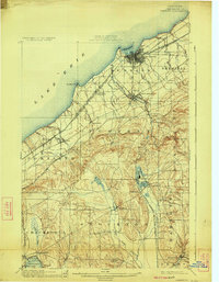 Dunkirk 1900 topographic map thumbnail
