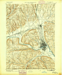 Elmira 1895 topographic map thumbnail
