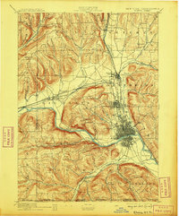 Elmira 1895 topographic map thumbnail