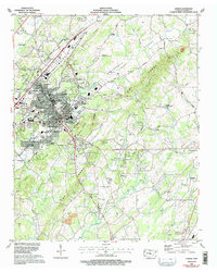 Athens 1964 topographic map thumbnail