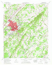Athens 1964 topographic map thumbnail