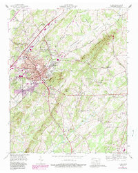 Athens 1964 topographic map thumbnail