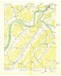 Bacon Gap 1936 topographic map thumbnail