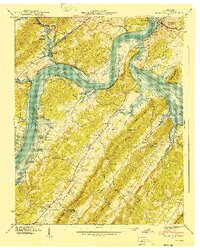 Bacon Gap 1940 topographic map thumbnail