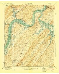 Bacon Gap 1940 topographic map thumbnail