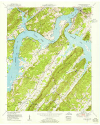 Bacon Gap 1952 topographic map thumbnail