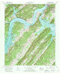 Bacon Gap 1968 topographic map thumbnail