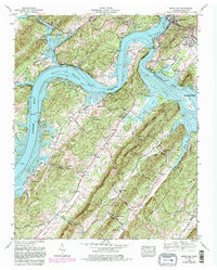 Bacon Gap 1968 topographic map thumbnail