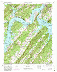 Bacon Gap 1968 topographic map thumbnail