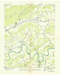 Bean Station 1935 topographic map thumbnail