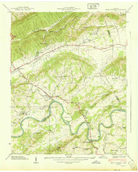 Bean Station 1939 topographic map thumbnail