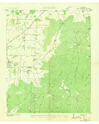 Beans Creek 1936 topographic map thumbnail