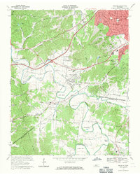 Bellevue 1968 topographic map thumbnail