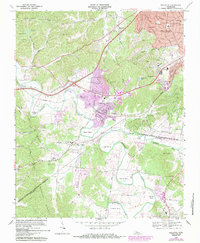 Bellevue 1968 topographic map thumbnail
