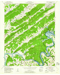 Bethel Valley 1953 topographic map thumbnail