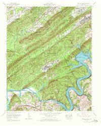 Bethel Valley 1968 topographic map thumbnail
