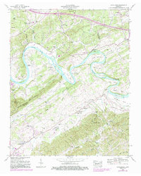 Boyds Creek 1953 topographic map thumbnail