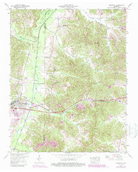 Bruceton 1950 topographic map thumbnail