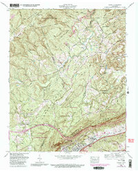 Cardiff 1968 topographic map thumbnail