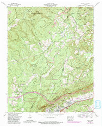 Cardiff 1968 topographic map thumbnail