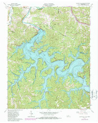 Center Hill Dam 1962 topographic map thumbnail