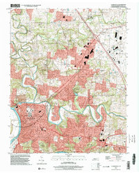 Clarksville 1997 topographic map thumbnail
